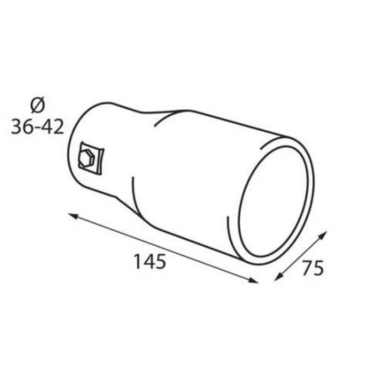 Lampa ΑΚΡΟ ΕΞΑΤΜΙΣΗΣ TS-35 Φ 36-42mm - ΣΤΡΟΓΓΥΛΟ