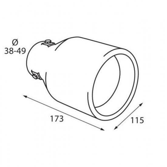 Lampa ΑΚΡΟ ΕΞΑΤΜΙΣΗΣ TS-37 Φ 38-49mm - ΣΤΡΟΓΓΥΛΟ