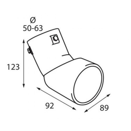 Lampa ΑΚΡΟ ΕΞΑΤΜΙΣΗΣ TS-45 50-63mm - ΛΟΞΟ 90 ΜΟΙΡΕΣ