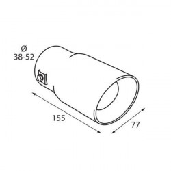 Lampa ΑΚΡΟ ΕΞΑΤΜΙΣΗΣ TS-49 Φ 38-52mm