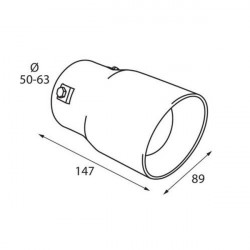 Lampa ΑΚΡΟ ΕΞΑΤΜΙΣΗΣ TS-50 Φ 50-63mm