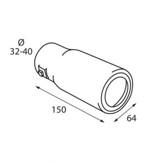 Lampa ΑΚΡΟ ΕΞΑΤΜΙΣΗΣ TS-52 Φ 32-40mm