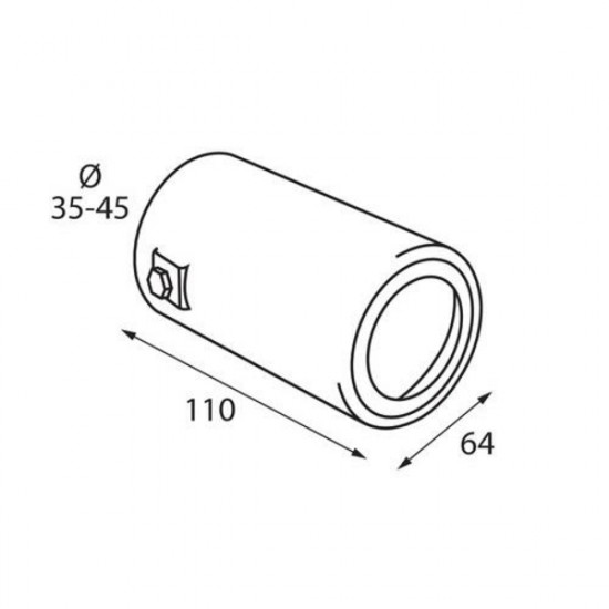 Lampa ΑΚΡΟ ΕΞΑΤΜΙΣΗΣ TS-54 Φ 35-45mm