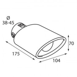 Lampa ΑΚΡΟ ΕΞΑΤΜΙΣΗΣ TS-58 Φ38-45mm