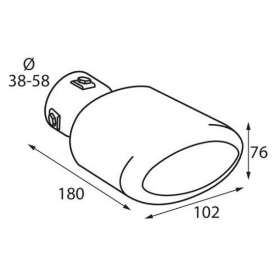 Lampa ΑΚΡΟ ΕΞΑΤΜΙΣΗΣ TS-64 Φ38-58mm