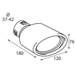 Lampa ΑΚΡΟ ΕΞΑΤΜΙΣΗΣ TS-65 Φ37-42mm