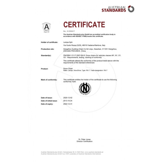 Lampa ΑΛΥΣΙΔΑ ΧΙΟΝΙΟΥ RX-7 7MM GR8