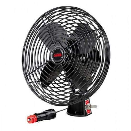 Lampa ΑΝΕΜΙΣΤΗΡΑΣ 24V ΜΕΤΑΛΛΙΚΟΣ ΜΑΥΡΟΣ 8 ΙΝΤΣΩΝ