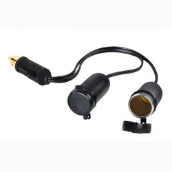Lampa ΑΝΤΑΠΤΟΡΑΣ ΑΝΑΠΤΗΡΑ ΔΙΠΛΟΣ AD-1 12/24V 15A ΜΕ ΚΑΛΩΔΙΟ 20cm