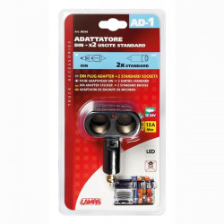 Lampa ΑΝΤΑΠΤΟΡΑΣ ΑΝΑΠΤΗΡΑ ΔΙΠΛΟΣ AD-2 12/24V 15A ΜΕ ΦΩΣ ΕΝΔΕΙΞΗΣ LED