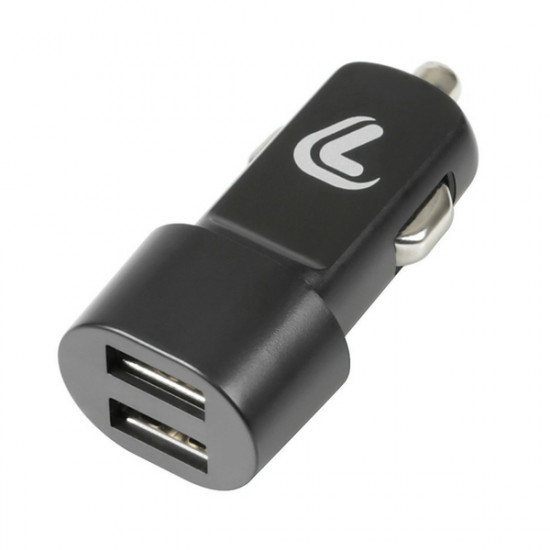 Lampa ΑΝΤΑΠΤΟΡΑΣ ΑΝΑΠΤΗΡΑ ΜΕ 2 ΘΥΡΕΣ USB 12/24V 2100 mA ESSENTIALS LINE (ΜΑΥΡΟ)