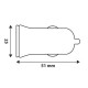 Lampa ΑΝΤΑΠΤΟΡΑΣ ΑΝΑΠΤΗΡΑ ΜΕ 2 USB 12/24V 2500 mA LED PLUG-IN 2 (Φ 25mm / ΜΗΚΟΣ 51mm)