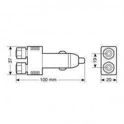 Lampa ΑΝΤΑΠΤΟΡΑΣ ΑΝΑΠΤΗΡΑ ΜΠΑΝΑΝΑ 12/24V 10A
