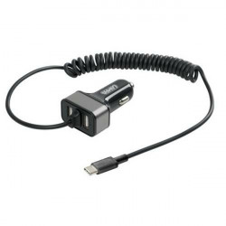 Lampa ΑΝΤΑΠΤΟΡΑΣ ΑΝΑΠΤΗΡΑ SILVER LINE 12/24V - 6000mA (2 USB - ΚΑΛΩΔΙΟ ΦΟΡΤΙΣΗΣ TYPE C) - 150 cm