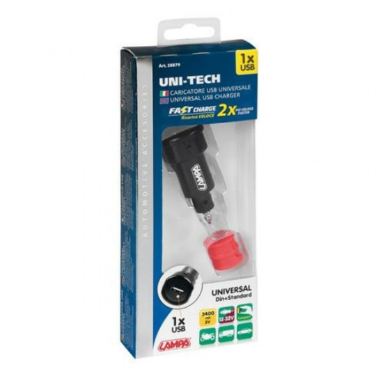 Lampa ΑΝΤΑΠΤΟΡΑΣ ΑΝΑΠΤΗΡΑ UNI-TECH 12/32V ΜΕ 1 USB 2400mA FAST CHARGER