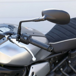 Lampa ΑΝΤΙΒΑΡΑ ΤΙΜΟΝΙΟΥ MOTO BAR ENDS ΜΕ ΕΣΩΤΕΡΙΚΗ ΔΙΑΜΕΤΡΟ 17>23 mm (ΜΑΥΡΟ ΑΝΟΔΙΩΜΕΝΟ ΑΛΟΥΜΙΝΙΟ ΜΕ ΣΑΓΡΕ ΥΦΗ) - 2 ΤΕΜ.