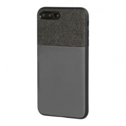 Lampa APPLE iPHONE 7 - 8 ΘΗΚΗ ΚΙΝΗΤΟΥ DUO POCKET ΜΑΥΡΟ-ΓΚΡΙ ΜΑΓΝΗΤΙΚΗ SILVER LINE