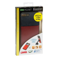 Lampa APPLE iPHONE 7 PLUS - 8 PLUS ΘΗΚΗ ΚΙΝΗΤΟΥ DUO POCKET ΜΠΛΕ-ΜΠΟΡΝΤΩ ΜΑΓΝΗΤΙΚΗ SILVER LINE