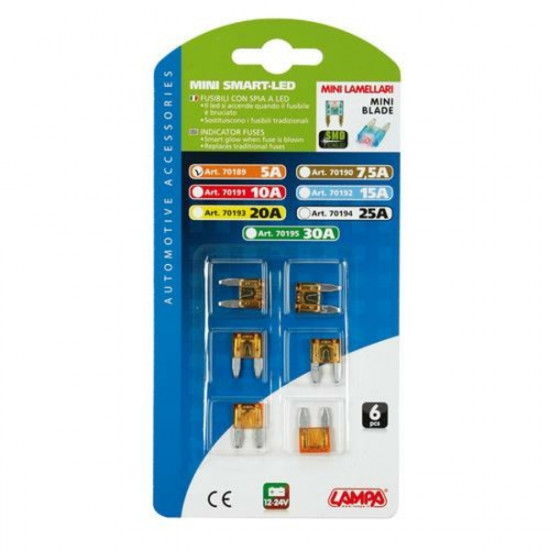 Lampa Ασφάλειες Mίνι 10A 12/24V SMART-LED 6τεμ.