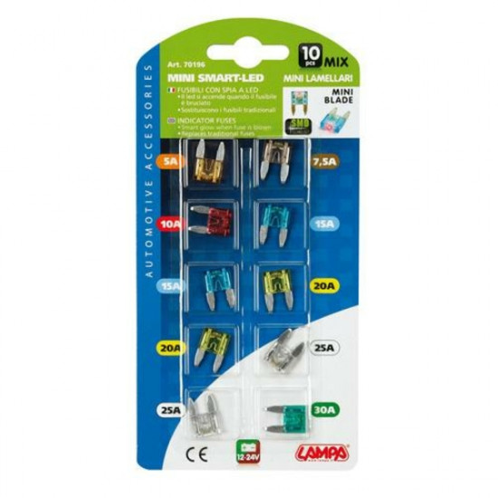 Lampa Ασφάλειες Μινι σε Καρτέλα 10τεμ. SMART-LED