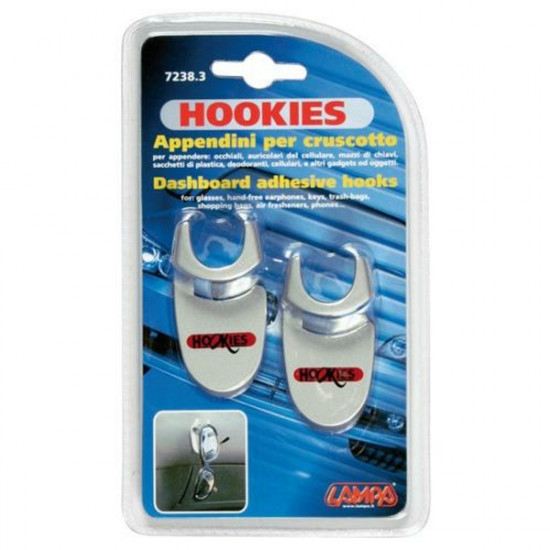 Lampa ΑΥΤΟΚΟΛΛΗΤΑ ΓΑΤΖΑΚΙΑ HOOKIES ΓΙΑ ΤΑΜΠΛΟ  (2 ΤΕΜ.)