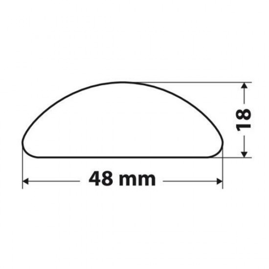 Lampa ΑΥΤΟΚΟΛΛΗΤΟ ΣΚΡΑΤΣ ΟΒΑΛ 48x18mm ΛΕΥΚΟ 3M