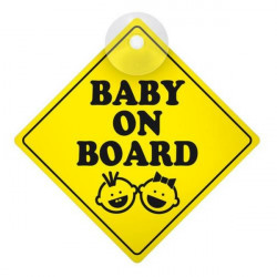 Lampa BABY ON BOARD ΕΝΔΕΙΞΗ ΜΕ ΒΕΝΤΟΥΖΑ 127x127mm