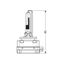 Lampa D1R 35W 12V 5000K ULTRA WHITE