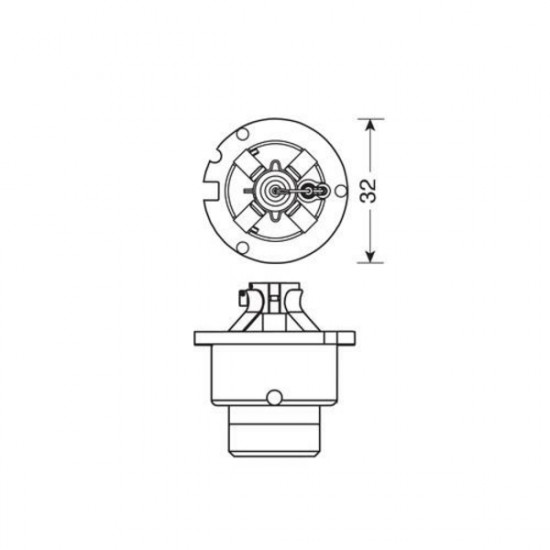 Lampa D2R HID XENON 12/24V - 35W - 6.000K (ΛΕΥΚΟ/ΨΥΧΡΟ - ICE WHITE) - 1ΤΕΜ. BLISTER