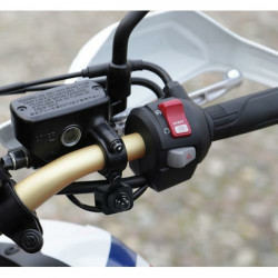 Lampa ΔΙΑΚΟΠΤΗΣ 12V 6A ΤΙΜΟΝΙΟΥ ΜΟΤΟ ΑΔΙΑΒΡΟΧΟΣ 6mm ΜΑΥΡΟΣ 1ΤΕΜ.