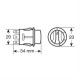 Lampa ΔΙΑΚΟΠΤΗΣ 4 ΘΕΣΕΩΝ 12/24V 10A ΣΤΡΟΓΓΥΛΟΣ 23mm
