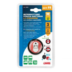 Lampa ΔΙΑΚΟΠΤΗΣ POWER-OFF ΜΠΑΤΑΡΙΑΣ 12>32V 100A 29mm EXT-11 3 ΛΕΙΤΟΥΡΓΙΩΝ