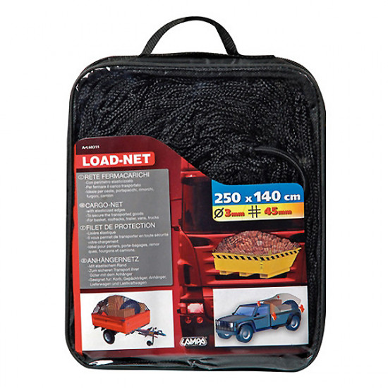 Lampa ΔΙΧΤΥ ΚΑΡΟΤΣΑΣ LOAD-NET ΜΕ ΕΛΑΣΤΙΚΑ ΑΚΡΑ (250x140cm)