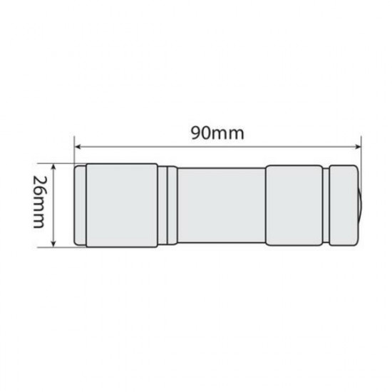 Lampa Φακός TOURING 9LED 1200MCD 90x26mm