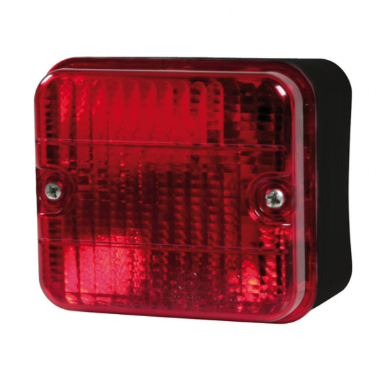 Lampa ΦΑΝΑΡΙ 12V - STOP - ΟΜΙΧΛΗΣ - ΓΙΑ ΤΡΕΙΛΕΡ (ΚΟΚΚΙΝΟ - 70 Χ 80 Χ 50mm) - 1ΤΕΜ.