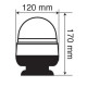 Lampa ΦΑΡΟΣ RL-4 12V/24V 3 ΧΡΗΣΕΩΝ ΜΑΓΝΗΤΙΚΟΣ ΠΟΡΤΟΚΑΛΙ 120x170mm