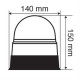 Lampa ΦΑΡΟΣ RL-5 12V/24V 3 ΧΡΗΣΕΩΝ (ΠΟΡΤΟΚΑΛΙ/ΒΙΔΩΤΟΣ - 140 Χ 150 mm)
