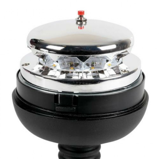 Lampa ΦΑΡΟΣ RL-8 12V/24V 3 ΧΡΗΣΕΩΝ 12LED ΒΙΔΩΤΟΣ ΕΛΑΣΤΙΚΟΣ ΠΟΡΤΟΚΑΛΙ 210x127mm