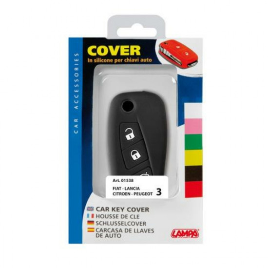 Lampa FIAT/LANCIA/CITROEN/PEUGEOT TYPE-3 ΚΑΛΥΜΜΑ ΚΛΕΙΔΙΩΝ ΣΙΛΙΚΟΝΗΣ ΜΑΥΡΟ ΧΡΩΜΑ 1ΤΕΜ.
