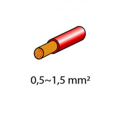 Lampa ΦΙΣΑΚΙΑ (ΘΗΛΥΚΑ - ΚΟΚΚΙΝΑ - 6.3 Χ 0.8mm) - 10 ΤΕΜ.