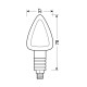 Lampa ΦΛΑΣ ΜΗΧΑΝΗΣ FOCAL 12V 21W (78x37mm) ΜΑΥΡΑ -2 ΤΕΜ.