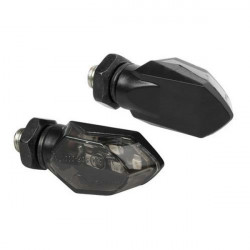 Lampa ΦΛΑΣ ΜΟΤΟ MICRO ΜΑΥΡΑ 12V SMD LED 35x18mm 2ΤΕΜ.