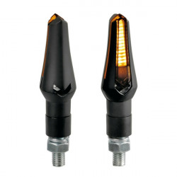 Lampa ΦΛΑΣ ΜΟΤΟ ZEPHYR ΜΑΥΡΑ 12V SMD LED 72,5x21,5mm 2ΤΕΜ.