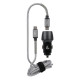 Lampa ΦΟΡΤΙΣΤΗΣ ΑΝΑΠΤΗΡΑ ΜΕ 2 USB - ΚΑΛΩΔΙΟ ΦΟΡΤΙΣΗΣ-ΣΥΓΧΡΟΝΙΣΜΟΥ 100cm TYPE-C KIT PRO 18W 12/24V
