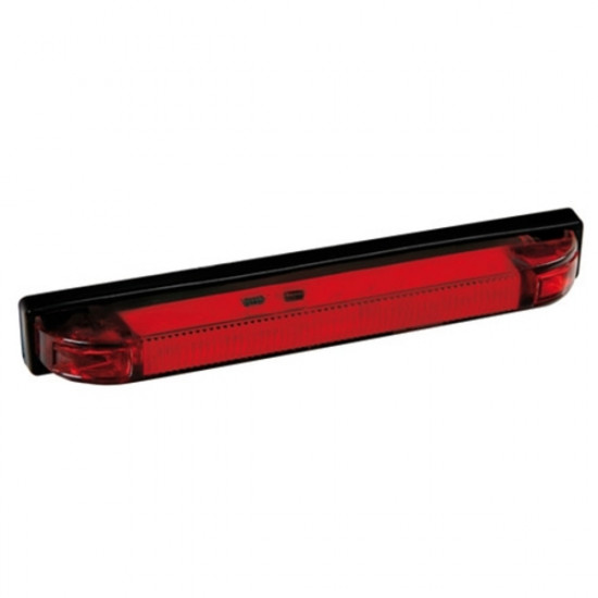 Lampa ΦΩΣ ΦΟΡΤΗΓΟΥ 12LED ΚΟΚΚΙΝΟ 24V 155mm