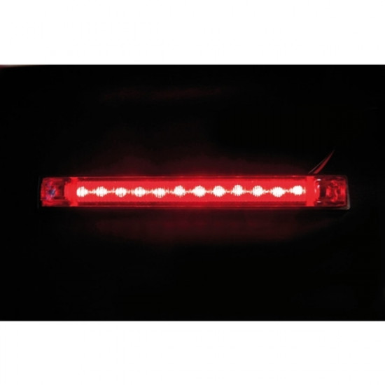 Lampa ΦΩΣ ΦΟΡΤΗΓΟΥ 12LED ΚΟΚΚΙΝΟ 24V 155mm