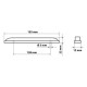 Lampa ΦΩΣ ΦΟΡΤΗΓΟΥ 12LED ΛΕΥΚΟ 24V 155mm
