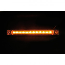 Lampa ΦΩΣ ΦΟΡΤΗΓΟΥ 12LED ΠΟΡΤΟΚΑΛΙ 24V 155mm