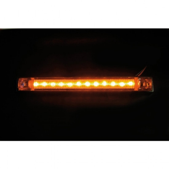 Lampa ΦΩΣ ΦΟΡΤΗΓΟΥ 12LED ΠΟΡΤΟΚΑΛΙ 24V 155mm