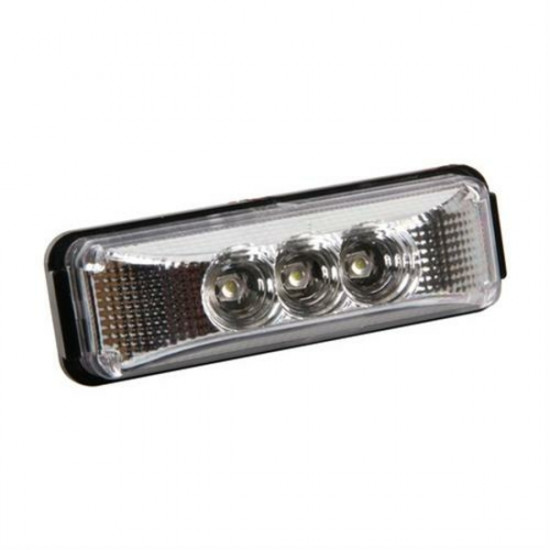 Lampa Φως Φορτηγού 24V 3LED Λευκό 103x35mm